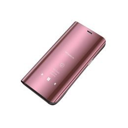 Clear view růžové pouzdro na telefon Samsung Galaxy S22 Ultra