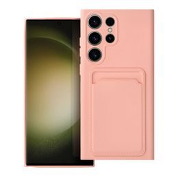 Card Case obal, Samsung Galaxy S23 Ultra, růžový