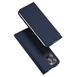Dux Ducis Skin Leather case, knížkové pouzdro, iPhone 14 Pro, modré