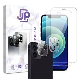 JP Combo pack, Sada 2 tvrzených skel a 2 sklíček na fotoaparát, iPhone 12