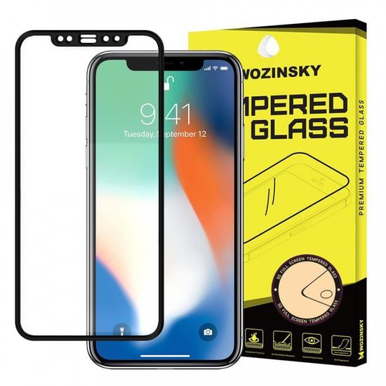 5D Tvrzené sklo pro iPhone XR / iPhone 11, černé