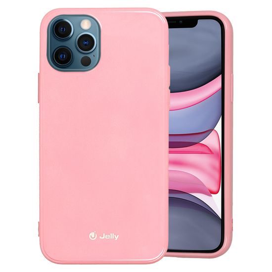 Jelly case iPhone 14 Plus, světle růžový