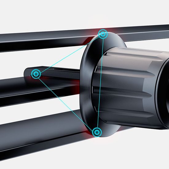 Dudao F12MAX Magnetický držák do ventilační mřížky auta s bezdrátovou nabíječkou MagSafe, černý