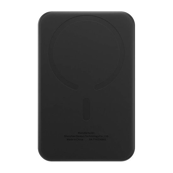 Baseus Magnetická mini PowerBanka, 5000mAh, 20W, černá