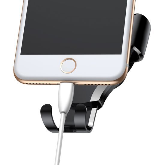 Baseus Osculum Gravity Car Mount, suport telefon pentru parbrizul mașinii, negru (SUYL-XP01)