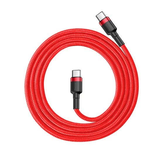 Baseus Cafule kabel, USB-C, červený, 1 m (CATKLF-G09)