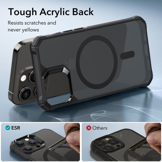ESR Air Armor HaloLock s MagSafe obal, iPhone 15 Pro, černý