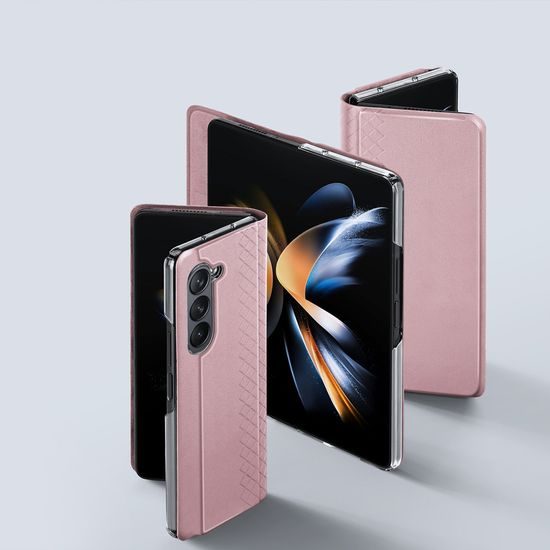 Dux Ducis Bril Wallet, Samsung Galaxy Z Fold5 5G, růžový