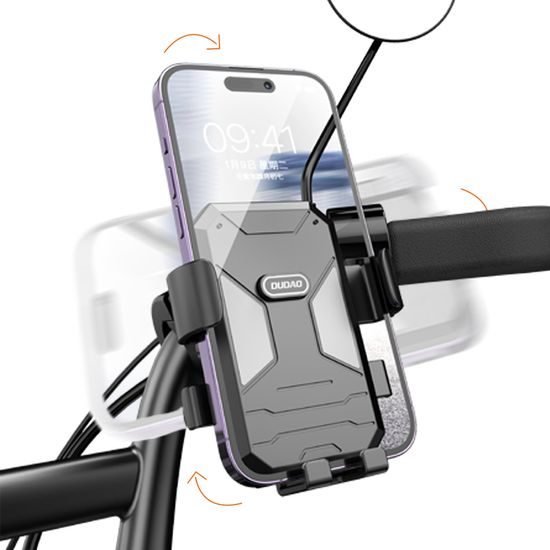 Dudao F7C držák telefonu na kolo a motocykl, černý