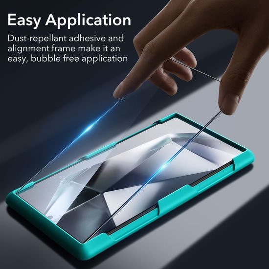 ESR Protector 2-PACK, 2 tvrzené skla s aplikátorem + sklo na čočku, Samsung Galaxy S24 Ultra