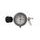 analogové hodiny, OXFORD (stříbrný rámeček, luminiscenční ciferník)