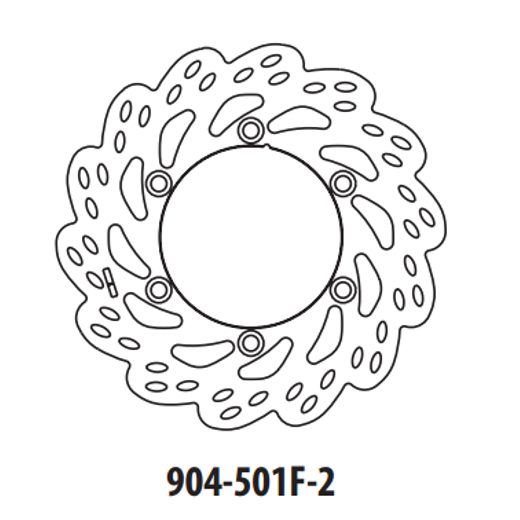 BRZDOVÝ KOTOUČ GOLDFREN 904-501F-2 PŘEDNÍ 260 MM