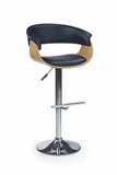 Barová stolička H-45, svetlý dub/čierna