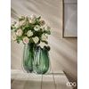 Skleněná váza Volute zelená, 37x20 cm