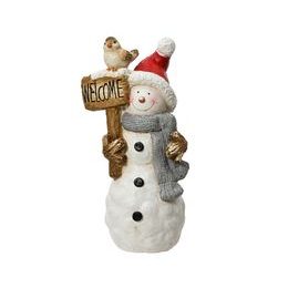 Vánoční dekorace sněhulák, 18,6x12x34,5 cm