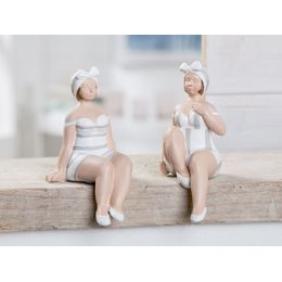 Porcelánová dekorace zajíček Loving bílý 1ks, 8x29 cm