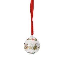 Porcelánová mini koule motiv Vánoční strom, Christmas Sounds, Ø 4,5 cm, Rosenthal