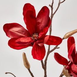 Větvička magnolie s flitry růžová,