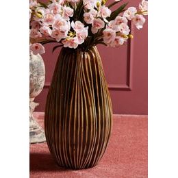Váza ve tvaru jahody zlatá, 26x22 cm