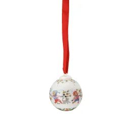 Porcelánová mini koule motiv Veselé děti, Christmas Sounds, Ø 4,5 cm, Rosenthal