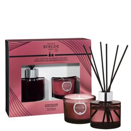 Maison Berger Paris – dárková sada Duality aroma difuzér + svíčka Černá Angelika