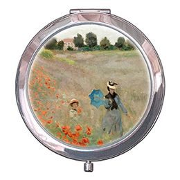 Kapesní zrcátko Poppies near Argenteuil Claude Monet, 7x11 cm