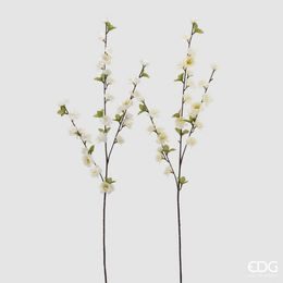 Umělá květina větvička třešeň bílá 1ks, 86 cm