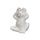 Porcelánová dekorace žába Frog šedá 1ks, 15x9,5x16 cm