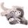 Plyšová kočička Kitty/Catty šedá/béžová 1ks, 18 cm