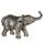Dekorace slon Zambezi zlato-šedý, 8x19x13 cm