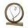 Dekorace kovové srdce na dřevěmém klínku 1ks, 5x20,5x26 cm