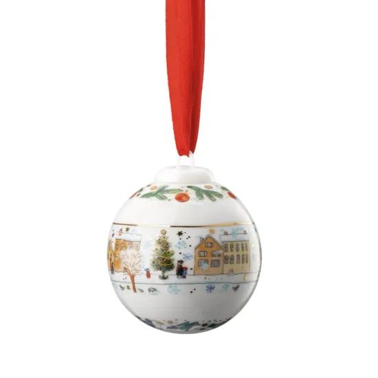 Vánoční set porcelánové Mini ozdoby zvonek/koule, Christmas Sounds, 5/Ø 4,5 cm, Rosenthal