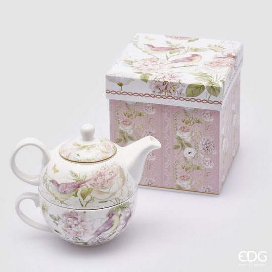 Porcelánová souprava čaj pro jednoho Blooming Garden, 13x12 cm