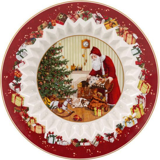 Toy's Fantasy Mísa, Santa rozdává dárky 25 cm, Villeroy & Boch