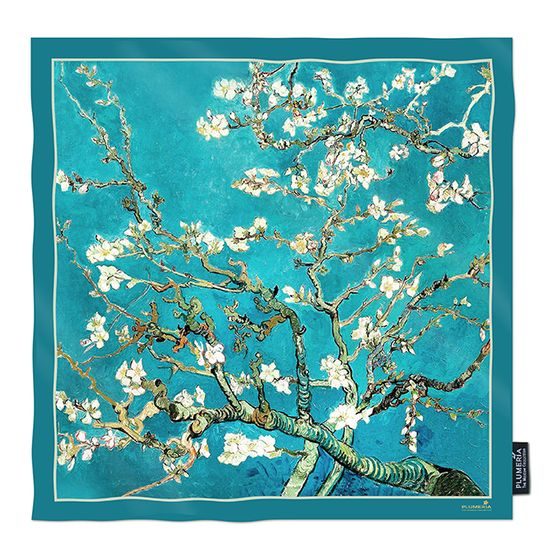 Hedvábný šátek Almond Blossom, Vincent Van Gogh