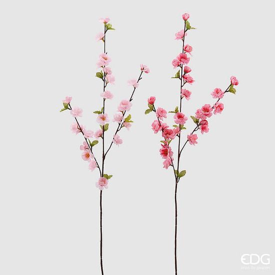 Umělá květina větvička třešeň růžová 1ks, 86 cm