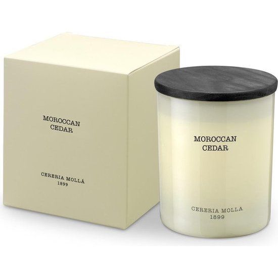 Cereria Mollá - Dárkový set dvou svíček v luxusním balení Moroccan Cedar a Basil & Mandarin, 2x230 g