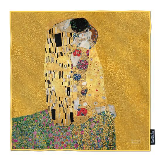 Hedvábný šátek The Kiss, Gustav Klimt