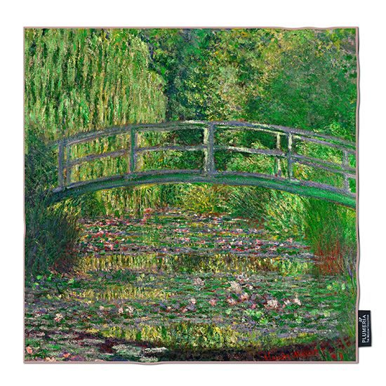 Hedvábný šátek Japanese Bridge, Claude Monet