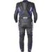 2PCS LEATHER SUIT GMS GR-1 ZG70000 BLACK-BLUE-WHITE 58H