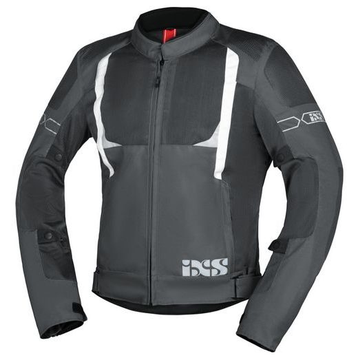 ŠPORTOVÁ BUNDA IXS TRIGONIS-AIR X51063 TMAVO ŠEDO-ŠEDO-BIELA 4XL