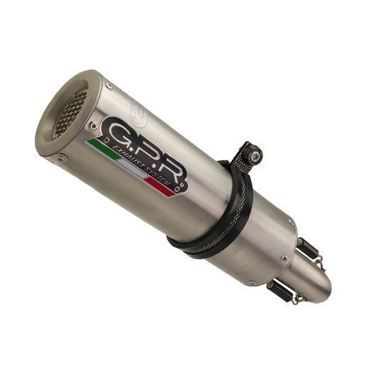 UNIVERSAL RACING SILENCER GPR M3 TUNING.RACE.15 BRUSHED STAINLESS STEEL WITHOUT LINK PIPE