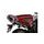 bočné brašne na motocykel P50R, OXFORD (černé/červené, objem 50 l, pár)