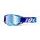 okuliare ARMEGA Royal, 100% (modré chrómované plexi s čapy pre sľudy)