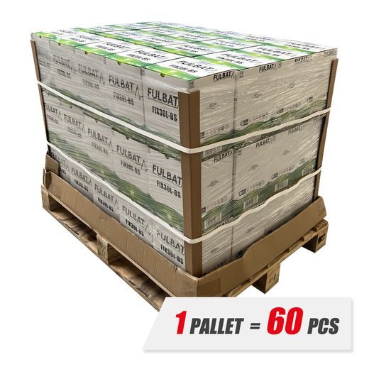 PALLET 60 PCS FULBAT BATTERY 12V/30AH FIX30L-BS (YTX30L-BS) SEGWAY, CF MOTO, POLARIS, HARLEY DAVIDSO