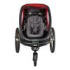 Hamax Outback One - jednomístný vozík za kolo vč. ramena + kočárkový set - Red/Black, polohovací