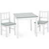 Klupś Joy Stůl + židle bílo / šedá