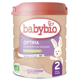 BABYBIO Optima 2 pokračovací kojenecké bio mléko s probiotiky a prebiotiky 800 g