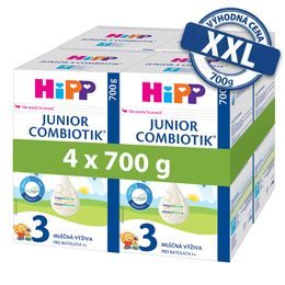 HiPP 4x Batolecí mléko HiPP 3 Junior Combiotik 700g