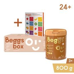 Beggs 4 batolecí mléko box (3x800 g) + pexeso